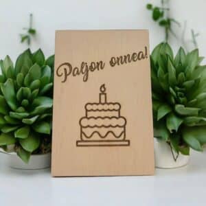 Syntympäivä onnittelukortti paljon onnea